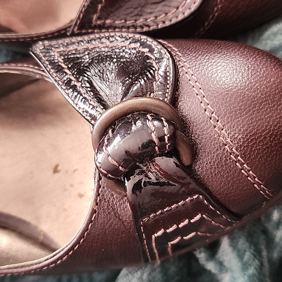 Brown's brown leather heels fall/winter shoes - Picture 6 of 7